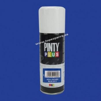 Spray Pintura Azul Oscuro Brillante 400ml Pintyplus - Pintura en Spray Todoterreno, Versatilidad, Gran Gama de Colores, Fácil Aplicación, Alta Adherencia y Durabilidad para Todo Tipo