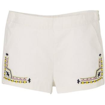 VERTBAUDET Short para niña bordado BLANCO CLARO LISO CON MOTIVOS 7A