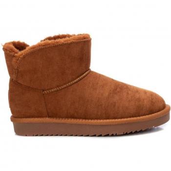 Botín de Mujer Xti antelina camel con Forro Interior de Pelo y Textil Suave