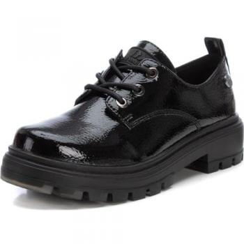 Zapatos de cordones para niña estilo blucher y mocasines Xti, color negro, talla 37