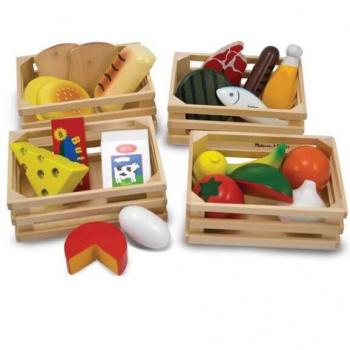 Melissa & Doug Food Groups Playset with Storage