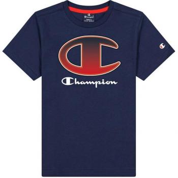 Camiseta de Manga Corta Infantil Champion Crewneck T-Shirt B Azul marino