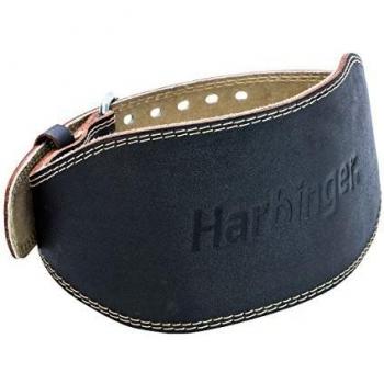 Harbinger 6-Inch Padded Leather Weightlifting Belt