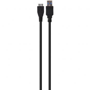 Xqisit - Cable adaptador (micro USB 3.0 a USB), color negro