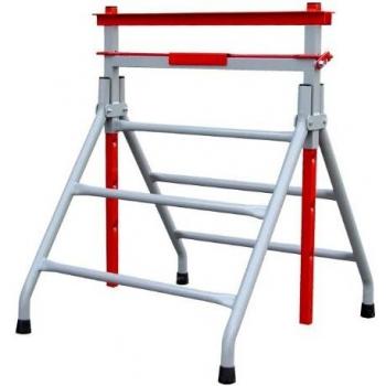 Tréteau Metálico Ajustable para Construcción 200 kg - Altura de 80 a 130 cm - Soporte Robusto en Acero Epóxico