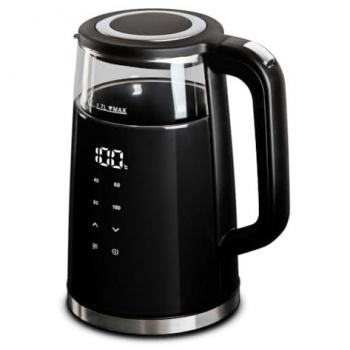 Hervidor Eléctrico Digital Berlinger Haus BH-9476, 1,7 L, Control de Temperatura, Color Negro Mate