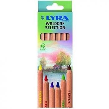 LYRA 3711061 Super Ferby Waldorf Selection - Paquete de 6 lápices de colores [Importado de Alemania]