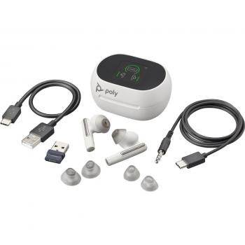 Auriculares Inalámbricos Poly Voyager Free 60+ Blancos