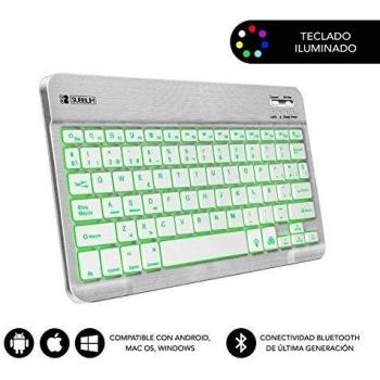 SUBBLIM Smart Backlit BT Keyboard Silver