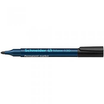 Marcador Permanente Schneider 130 Punta Conica Negro - Pack de 10 unidades