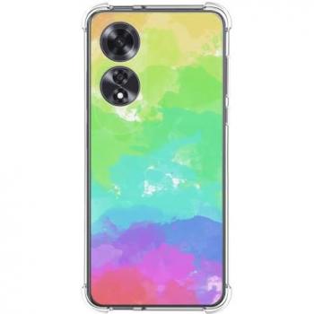 Funda Antigolpes de Silicona para Oppo A60 4G Diseño Acuarela 03