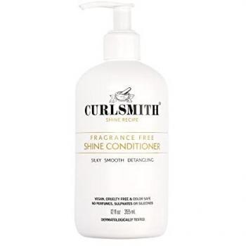 Acondicionador Shine Curlsmith 355 ml - Acondicionador para rizos, fórmula nutritiva y humectante, contiene ingredientes naturales, ayuda a definir y suavizar los rizos, sin sulfatos ni parabenos