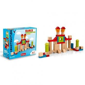 Bloques de Construcción de Madera, 52 Piezas - Jeujura