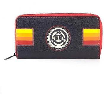 Difuzed super bros retro mario patch ziparound cartera mujer negro black 11 x 2 x 24 cm
