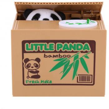Hucha de Panda, Hucha Automática con Sonido, Hucha Divertida de Panda que Roba Dinero, Juguete de niños, Regalo Original