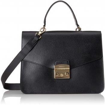 Furla - Metropolis M Top Handle, Bolso Mujer, Negro