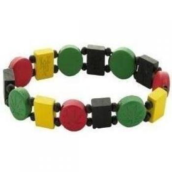 WOOD FELLAS Bracelet Hemp rasta