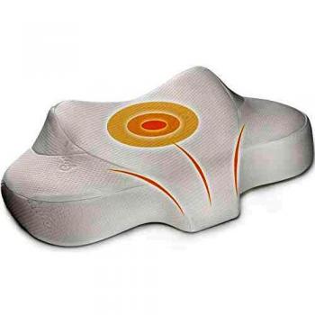 Guiffly Almuada Cervical, Almohada Cervical Ergonómica para el Dolor de Cuello, Almohadas Ortopédicas para Dormir para Quienes Duermen de Lado y de Espalda, Almohada Viscoelastica con Funda Lavable