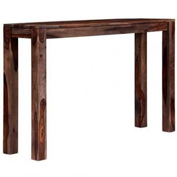 SengentoStyle Wandtafel 120x30x76 cm massief sheeshamhout grijs
