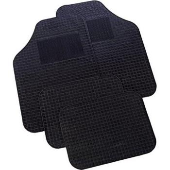 Bottari 14058 14058 Brooklyn: Juego de 4 Alfombrillas en Goma para Coche, Negro - Universales