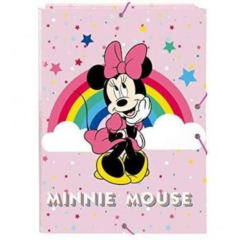 safta Carpeta Folio con 3 Solapas de Minnie Mouse Rainbow, 260x365mm