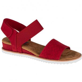 Sandalia Señora Skechers DESERT KISS | Cuña Cómoda 3 Cm | Memory Foam Acolchada | Velcro y Elástico | Suela Antideslizante y Transpirable