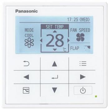 Mando a distancia Panasonic CZ-RTC5B con conexión por cable, diseño ergonómico, compatibilidad con modelos de aire acondicionado Panasonic, control de temperatura, ajuste de velocidad del ventilador y función de temporizador