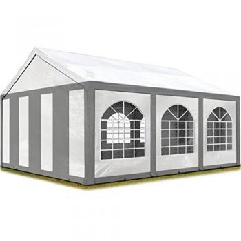 Carpa de fiesta TOOLPORT 4x6 m PE 450 gris-blanco