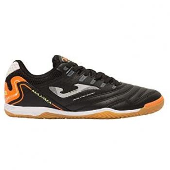 Zapatillas de fútbol sala Joma Maxima 2301 indoor negro naranja para hombre, unisex adulto, talla 41 EU