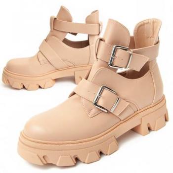 Botín Casual para Mujer Montevita Bottivita6 93901 Beige Talla: 39
