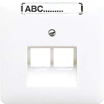 Tapa Toma Teléfono UAE 2x8P Inscripción Gris JUNG