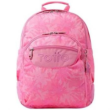 TOTTO Mochila escolar palmeras rosas - Crayoles