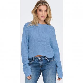 Sudadera de punto cropped para mujer Only Malavi en color grapemist