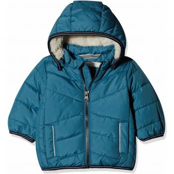 NAME IT Nbmmus Puffer Jacket Camp Chaqueta, Turquesa Storm Blue, 74 para Bebés