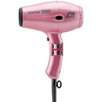 Parlux 3500 Super Compact Secador de pelo de cerámica con iones, 2000 W, Rosa metálico