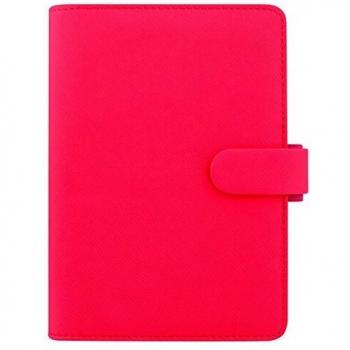 Organizador personal Filofax Saffiano Rosa Fluorescente con extras