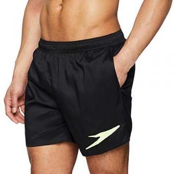 Speedo Sport Solid 16 WS Am Bañador, Hombre, Black/Bright Zest, 2XL