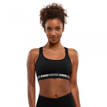 Sujetador Deportivo Alto Impacto Fitness Cardio Negro Siroko XS