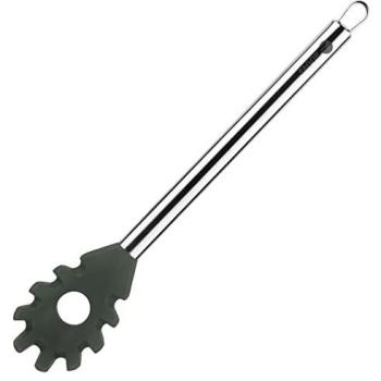 Cuchara para Servir Pasta Fagor Melier Acero Inoxidable 18/10 con Silicona, Resistente a Altas Temperaturas