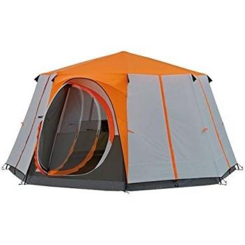 Tienda de campaña familiar Coleman Cortes Octagon 8 personas, impermeable, con grandes ventanas y fácil montaje