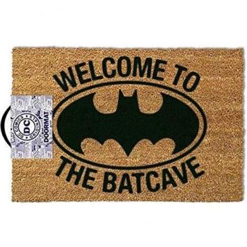 Versa RD-RS461002 Alfombra para Puerta de Entrada, Batman-Welcome to The Batcave, Bonote, Brown, One Size