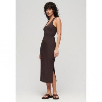 Superdry Vestido Scoop Neck Jersey Midi