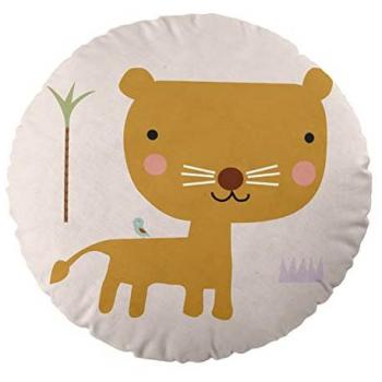 Cojín Redondo Infantil Exploradora 40 cm de Diámetro con Relleno - Fabricado en España