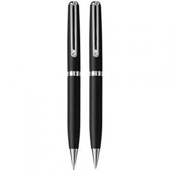 Inoxcrom WS Titanium - Juego de bolígrafo y portaminas, color negro