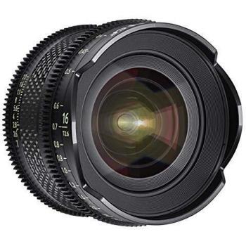 Samyang XEEN CF 16mm T2.6 Pro para montura Sony E, objetivo de cine con apertura T2.6, diseño compacto y ligero, óptica de alta calidad para grabación en formato full-frame