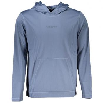 Men's XL Elegant Blue Hooded Sweatshirt - Sporty Chic