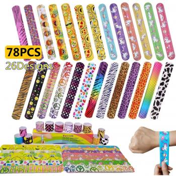 Yetech 78 Piezas Pulseras de Juguete, Regalo de Fiesta de cumpleaños para niños y niñas favores, 26 Estilos
