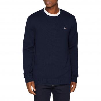 Tommy Jeans Hombre Tommy Classics  suéter Manga Larga  Azul
