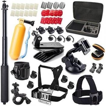McStree 49-in-1 accesorios botiquín para GoPro HERO4 Session todas Gopro Hero4 Silver Black Hero 4/3+/3/2 SJ6000 SJ5000 SJ4000 in Natación Paracaidismo Remo Esquí Surf acampar en bicicleta Escalada Correr Equitación Excursión de Buceo mismo Otros Dep