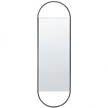 Espejo decorativo de pared moderno en metal negro 40 x 120 cm Vallery